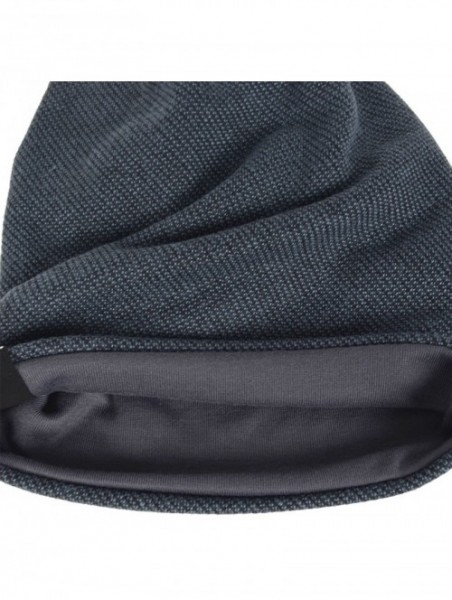 Skullies & Beanies Mens Slouchy Beanie Knit Skull Cap Long Baggy Hip-hop Winter Summer Hat B305 - Navy - CO12MXTPUOU $15.53