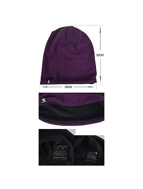 Skullies & Beanies Mens Slouchy Beanie Knit Skull Cap Long Baggy Hip-hop Winter Summer Hat B305 - Navy - CO12MXTPUOU $15.53