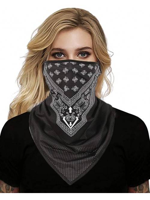 Balaclavas Fashion Bandanas 100% Cotton Paisley Print Head Wrap Scarf Wristband - Style 1 - C61982YTS5W $13.88