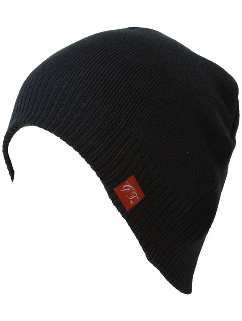 Skullies & Beanies Short Black Beanie - C7119M5J9L7 $14.06