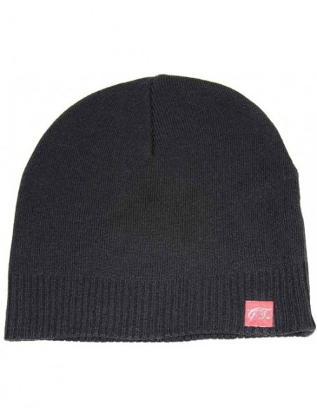 Skullies & Beanies Short Black Beanie - C7119M5J9L7 $14.06