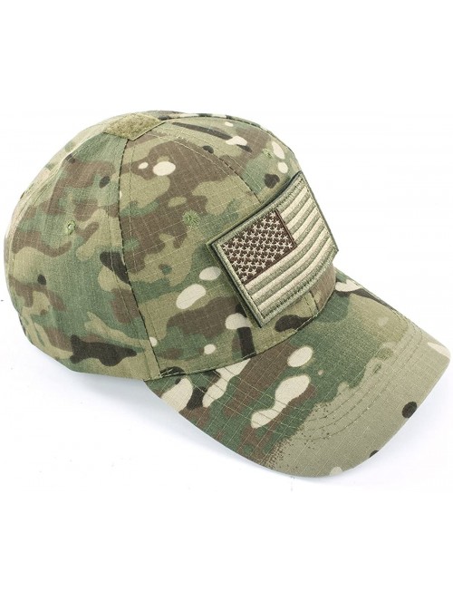 Baseball Caps Tactical Hat for Men with 2 Pieces Military Patches- Operator Hat with USA Flag - Cp Camo Cap - CO18CILWLTQ $15.01