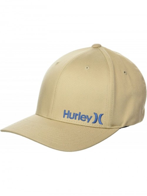 Baseball Caps Men's One & Only Corp Flexfit Perma Curve Bill Baseball Hat - Khaki - C5187MYLTAD $36.55