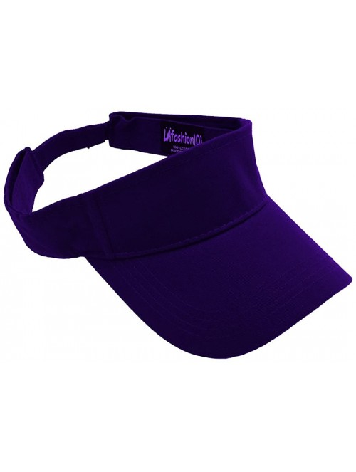 Baseball Caps Sun Sports Visor Hat Cap - Classic Cotton for Men Women - Purple - C512O0E0LIX $10.40