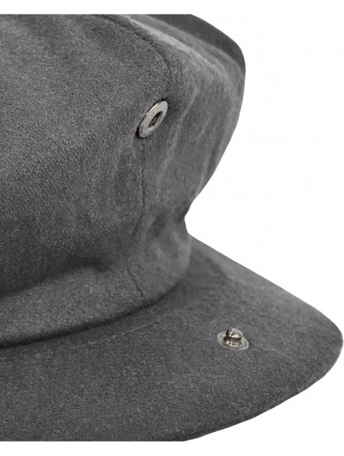 Newsboy Caps Classic Men's Wool Herringbone Newsboy Cap Driving Cabbie Tweed Applejack Golf Hat - 1595-charcoal - CE18LZEYWKD...