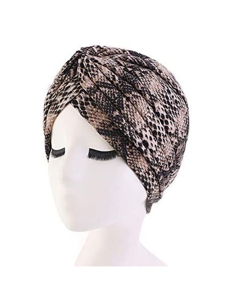 Skullies & Beanies Women's Cotton Turban Head Wrap Cancer Chemo Beanies Cap Headwear Cap Bonnet Hair Loss Hat - Snack Skin Co...