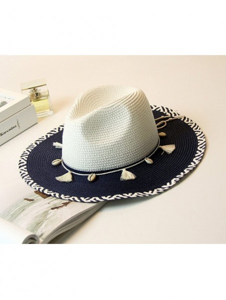 Skullies & Beanies Women Boho Chic Straw Hat Summer Breathable Sunhat Pillbox Hat - CD1843R24ZD $21.79