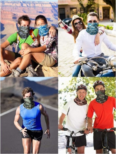 Balaclavas Summer UV Protection Neck Gaiter Scarf Balaclava Breathable Face Cover Scarf - CD197HSK9NO $25.20