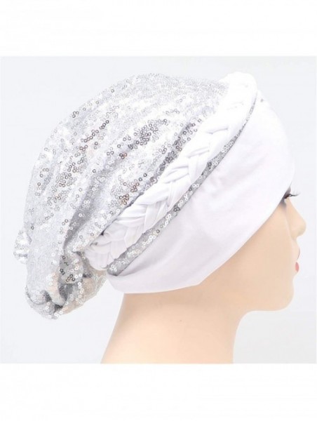 Skullies & Beanies Chemo Cancer Head Hat Cap Ethnic Bohemia Pre-Tied Twisted Braid Hair Cover Wrap Turban Headwear - C7198MT2...