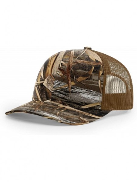 Baseball Caps Richardson 112 112P Trucker Mesh Snapback Hat Curved Bill with NoSweat Hat Liner - Realtree Max-5/Buck - CQ18O9...