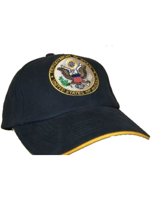 Baseball Caps US U.S. Dept Department of State Embroidered Baseball Cap Hat - CL1250H5FQ3 $13.03