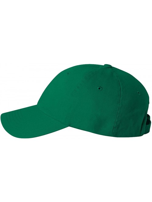 Baseball Caps Bio-Washed Unstructured Cotton Adjustable Low Profile Strapback Cap - Kelly Green - CC12EXQQ14R $11.95