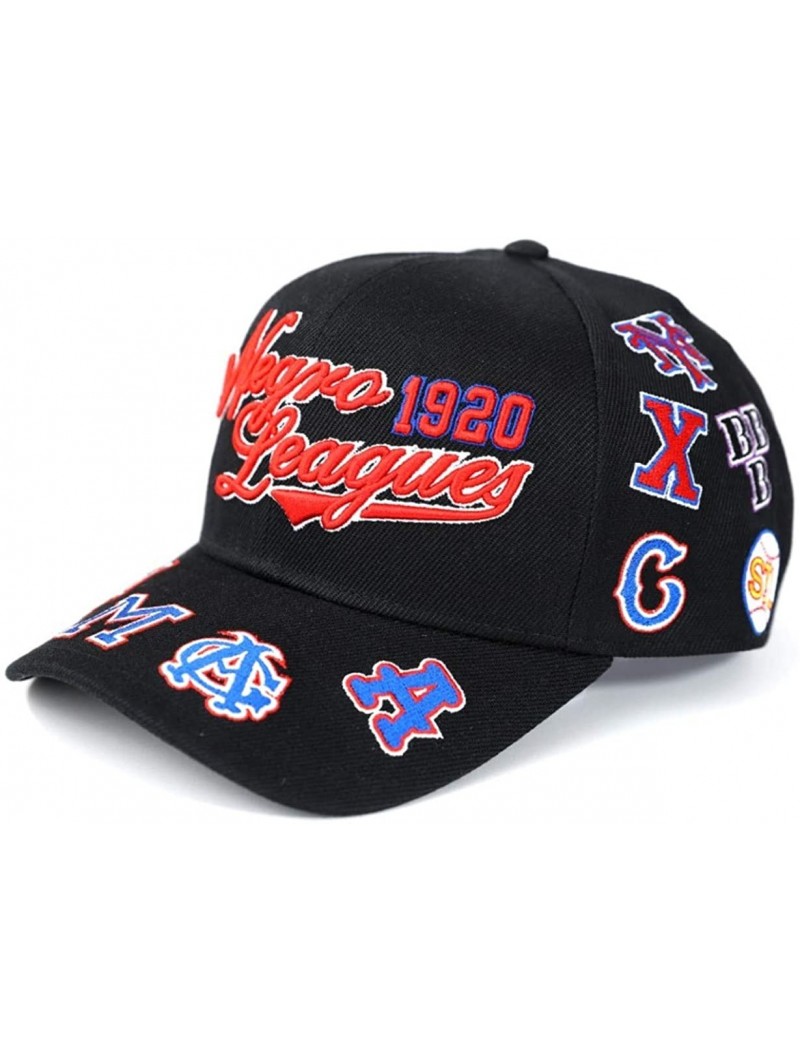 Baseball Caps Negro Leagues Baseball Museum Commemorative Adjustable Cap - Black - CE18TZNIGD3 $30.07