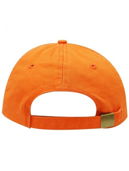 Baseball Caps Whale Unicorn Cotton Baseball Dad Cap - Orange - CA183XEDHYZ $15.46