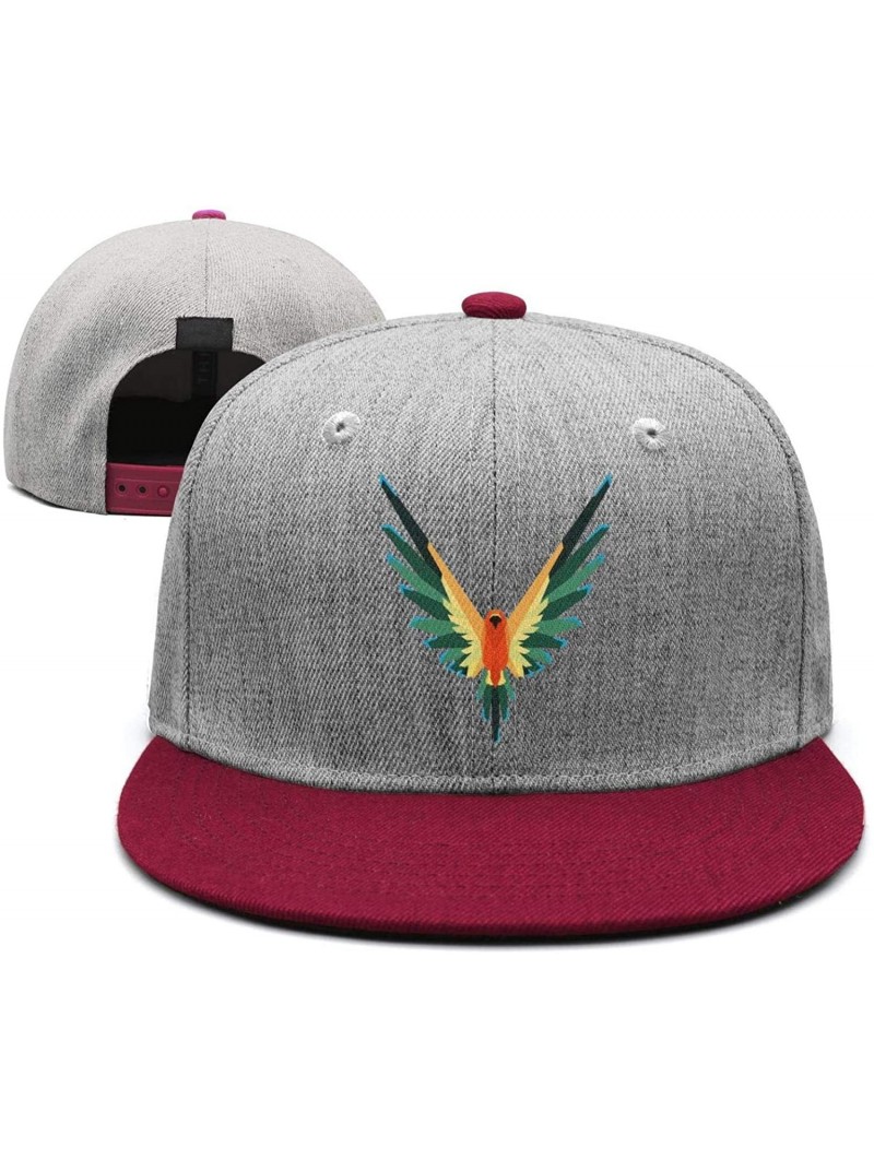 Baseball Caps Maverick Bird Logo Black Cap Hat One Size Snapback - 0logan Sun Conure-20 - CA18LTEU65Z $25.28