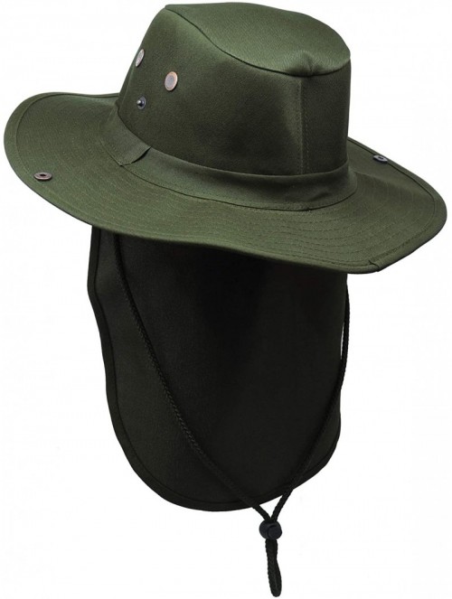Sun Hats Bora Booney Sun Hat for Outdoor Wide Brim Cap with UPF 50+ Protection - Solid Olive - C518H6R74SZ $12.22