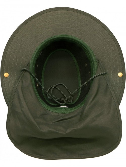 Sun Hats Bora Booney Sun Hat for Outdoor Wide Brim Cap with UPF 50+ Protection - Solid Olive - C518H6R74SZ $12.22