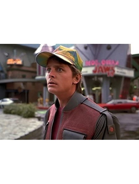 Baseball Caps Marty McFly Hat Back to The Future Curved Bill Rainbow Cap Adult - CO187ESA488 $23.59