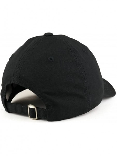 Baseball Caps Soft Crown Low Profile Tear Resistant Ripstop Cotton Baseball Cap - Black - C918652YERE $15.34