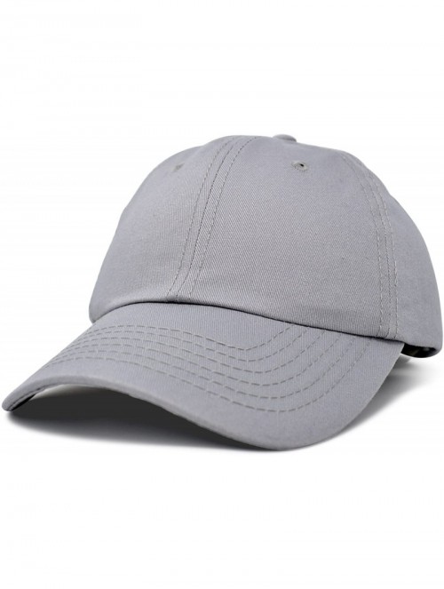 Baseball Caps Baseball Cap Dad Hat Plain Men Women Cotton Adjustable Blank Unstructured Soft - Gray - C512OHUM443 $10.46