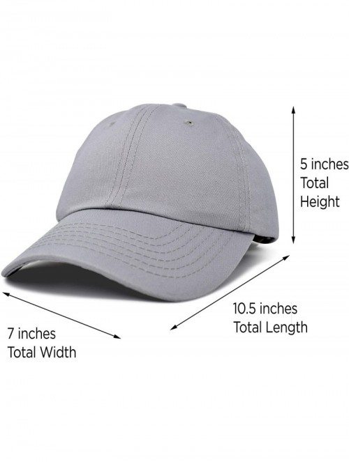 Baseball Caps Baseball Cap Dad Hat Plain Men Women Cotton Adjustable Blank Unstructured Soft - Gray - C512OHUM443 $10.46