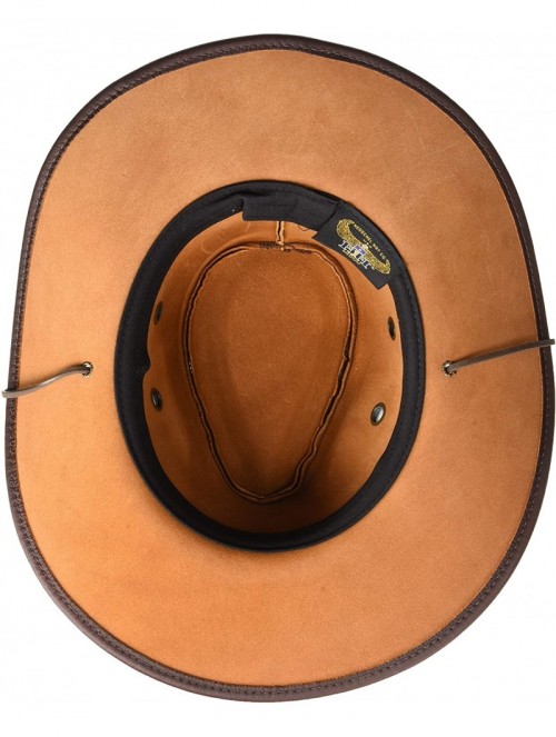 Cowboy Hats Hiker Hats - Chestnut - CX112IOEJ7D $59.78