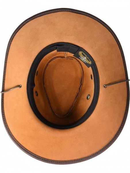 Cowboy Hats Hiker Hats - Chestnut - CX112IOEJ7D $59.78