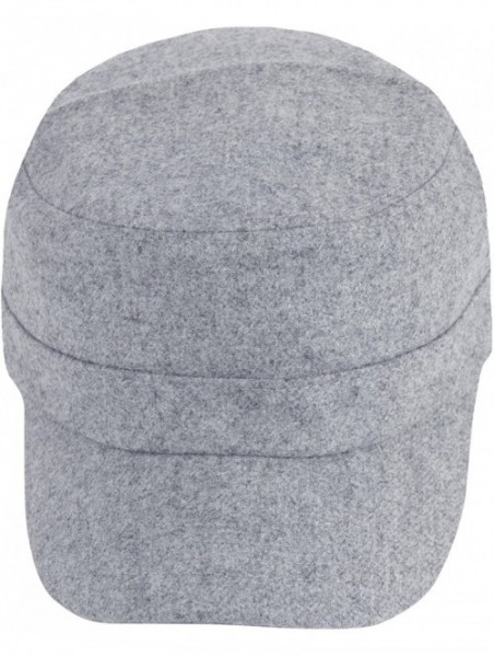 Baseball Caps A191 Irish Army Cap Plain Design Winter Wool Simple Golf Club Cadet Military Hat - Gray - C7189MIO34R $22.42