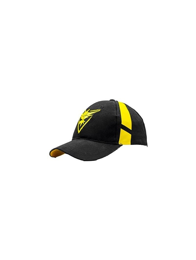 Baseball Caps Embroidered Pokemon Go Hats Generation 2 Team Mystic-Valor-Instinct-Pikachu-Ash USA - Black and Yellow - CG12MC...