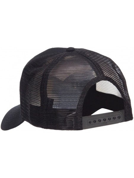 Baseball Caps US Navy Top Gun Patched Mesh Cap - Black - CQ124YM8DOV $22.00