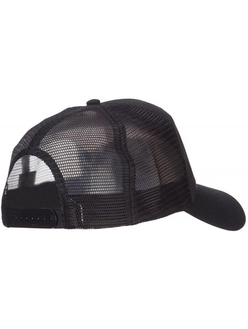 Baseball Caps US Navy Top Gun Patched Mesh Cap - Black - CQ124YM8DOV $22.00