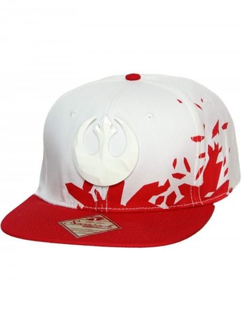 Baseball Caps Star Wars Rebels Logo Ep8 Resistance Adjustable Adult Snapback Cap Red - CT186TOXHT3 $25.20