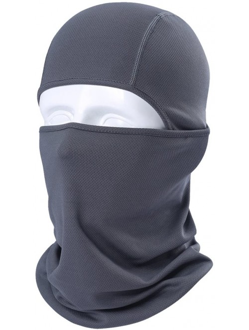 Balaclavas Balaclava UV Protection Windproof Breathable Face Mask - Cycling Hiking Mask for Men Women - 1pcs - Gray - CN17YWX...
