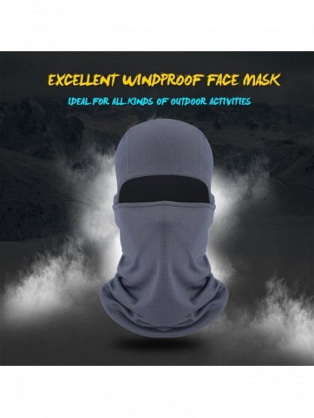 Balaclavas Balaclava UV Protection Windproof Breathable Face Mask - Cycling Hiking Mask for Men Women - 1pcs - Gray - CN17YWX...