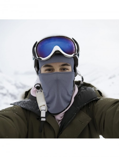 Balaclavas Balaclava UV Protection Windproof Breathable Face Mask - Cycling Hiking Mask for Men Women - 1pcs - Gray - CN17YWX...