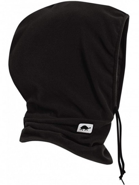 Balaclavas Kyle Micro Fur Performance Fleece Overhood - Black - C918XTDSXHX $45.19