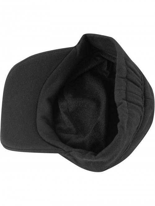 Baseball Caps A222 Comfortable Fit Empty Design Cotton Army Soft Work Cap Golf Cadet Military - Black - CZ18KWX3XIN $17.72