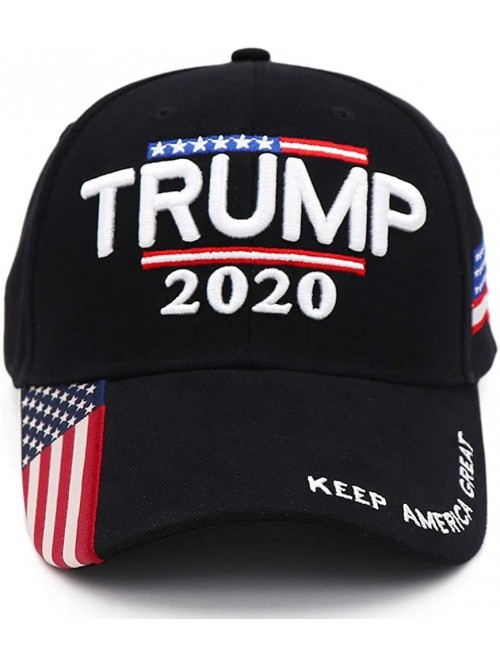 Baseball Caps Trump 2020 Keep America Great Campaign Embroidered USA Flag Hats Baseball Trucker Cap for Men and Women - C918Y...