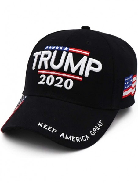 Baseball Caps Trump 2020 Keep America Great Campaign Embroidered USA Flag Hats Baseball Trucker Cap for Men and Women - C918Y...