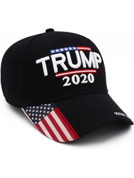 Baseball Caps Trump 2020 Keep America Great Campaign Embroidered USA Flag Hats Baseball Trucker Cap for Men and Women - C918Y...