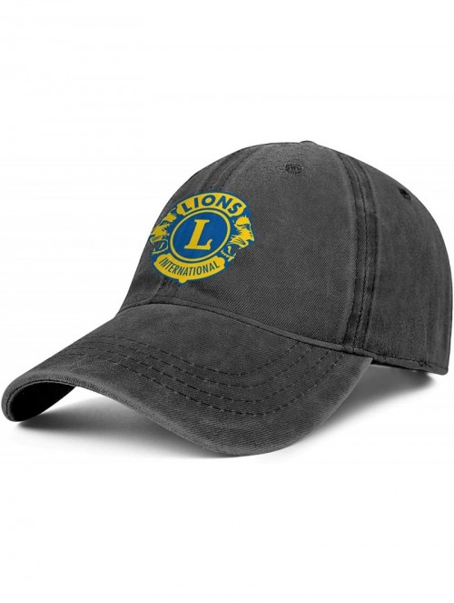 Baseball Caps Lions Clubs International Jeans Baseball Cap Outdoor Hat Dad Mens Ball Cap - Lions Clubs International - CT18YS...