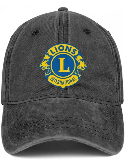 Baseball Caps Lions Clubs International Jeans Baseball Cap Outdoor Hat Dad Mens Ball Cap - Lions Clubs International - CT18YS...