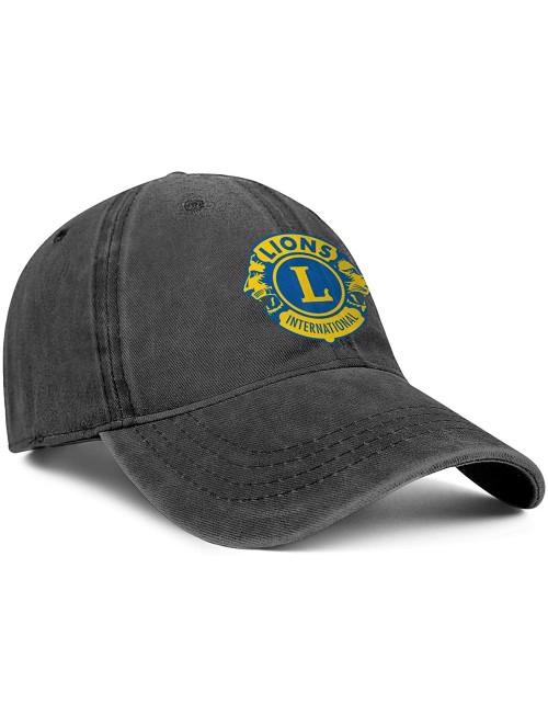 Baseball Caps Lions Clubs International Jeans Baseball Cap Outdoor Hat Dad Mens Ball Cap - Lions Clubs International - CT18YS...