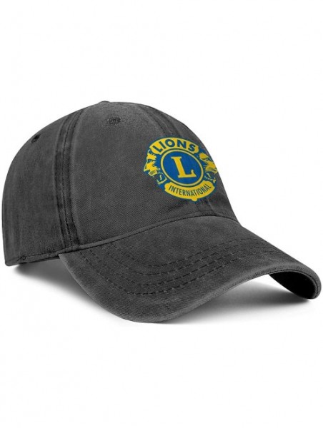 Baseball Caps Lions Clubs International Jeans Baseball Cap Outdoor Hat Dad Mens Ball Cap - Lions Clubs International - CT18YS...