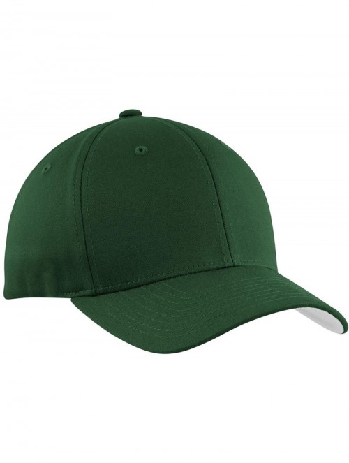 Baseball Caps Men's Flexfit Cotton Twill Cap - Forest Green - CL11NGR0VMD $17.33