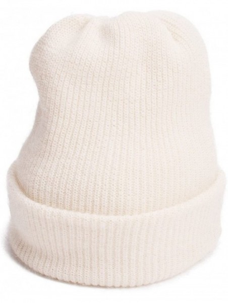 Skullies & Beanies Womens Cashmere Beanie Hat Ski Cap Slouchy Warm Winter Skull Y88 - White - C5186NC546X $12.51