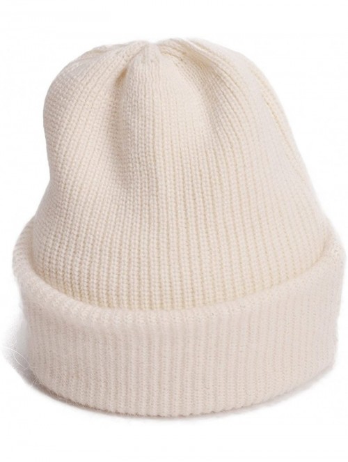 Skullies & Beanies Womens Cashmere Beanie Hat Ski Cap Slouchy Warm Winter Skull Y88 - White - C5186NC546X $12.51