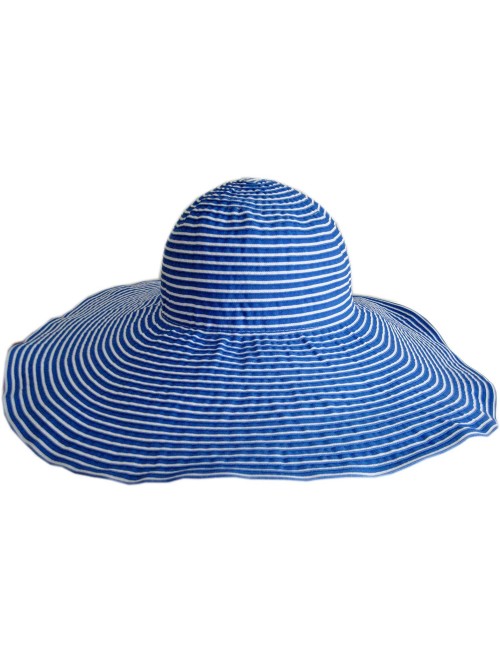 Sun Hats Womens Extra Large 6" Brim Sun Hat ROM-2 - Blue - C011LEJCKAP $28.82