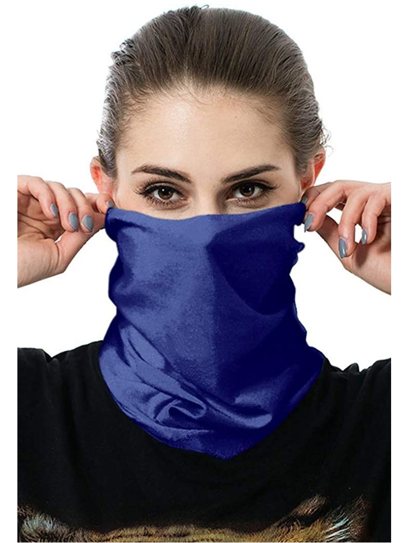 Balaclavas Unisex Multifunctional Seamless Bandana Face Mask Neck Gaiter Headwear Tube Mask Scarf - Blue 2 - C9199EWOZ03 $13.05