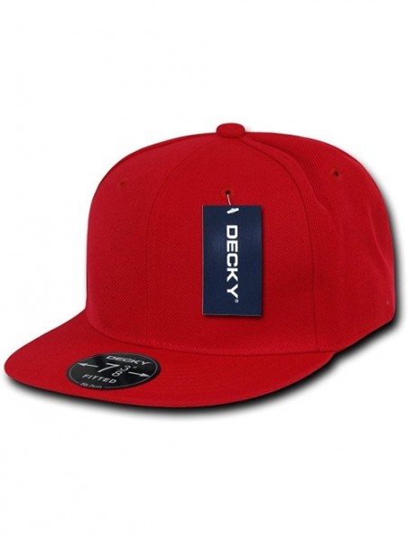 Baseball Caps Retro Fitted Cap - Red - C61199QE897 $20.15